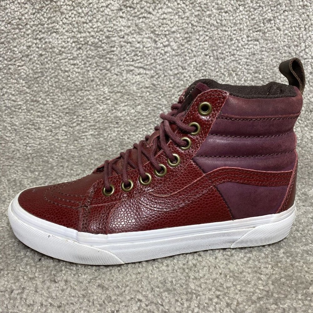 Vans Burgundy High-Top Athletic Shoes